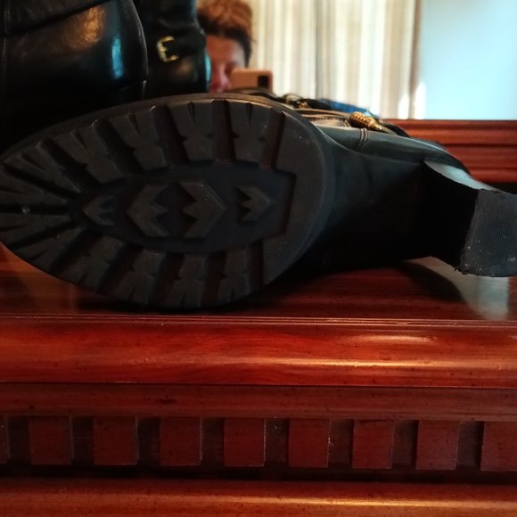 Boots Black Real Leather Made in Italy - Picture 2 of 2